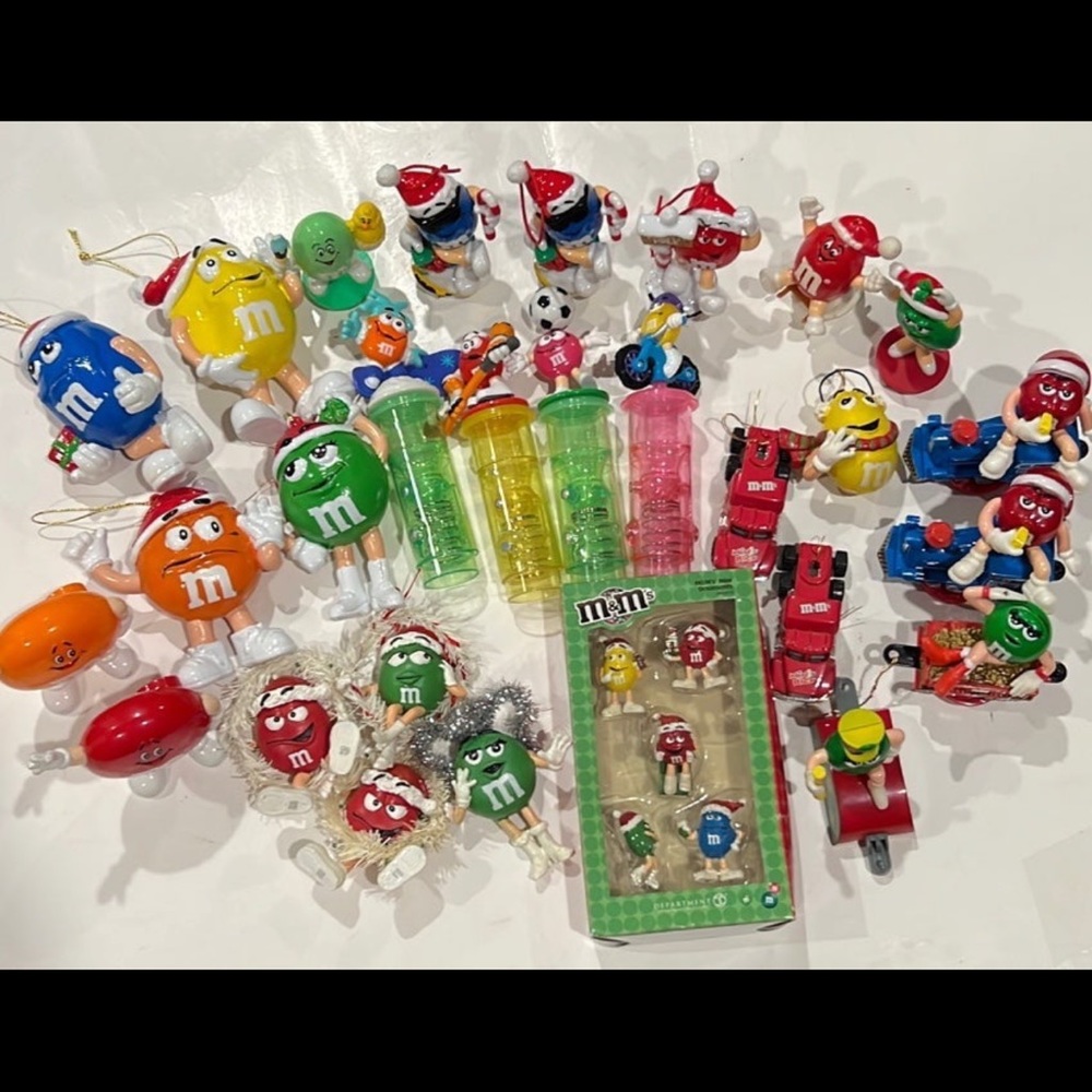 Lot (34) of M&M Ornaments & More